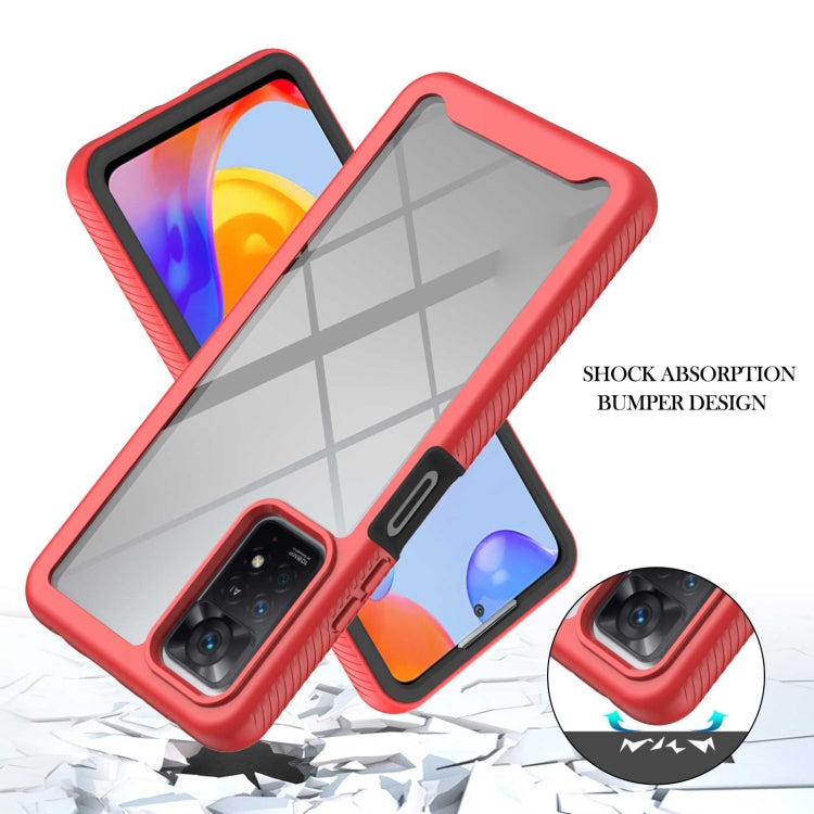 For Xiaomi Redmi Note 11 Pro 5G / 4G Foreign Starry Sky Solid Color Series PC + TPU Phone Case