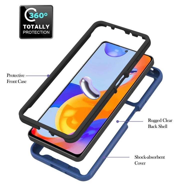 For Xiaomi Redmi Note 11 Pro 5G / 4G Foreign Starry Sky Solid Color Series PC + TPU Phone Case