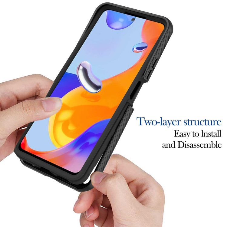 For Xiaomi Redmi Note 11 Pro 5G / 4G Foreign Starry Sky Solid Color Series PC + TPU Phone Case