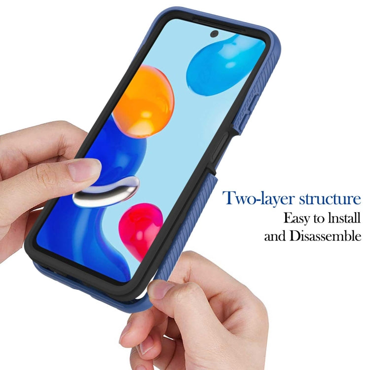 For Xiaomi Redmi Note 11S / Note 11 4G Foreign Starry Sky Solid Color Series PC + TPU Phone Case