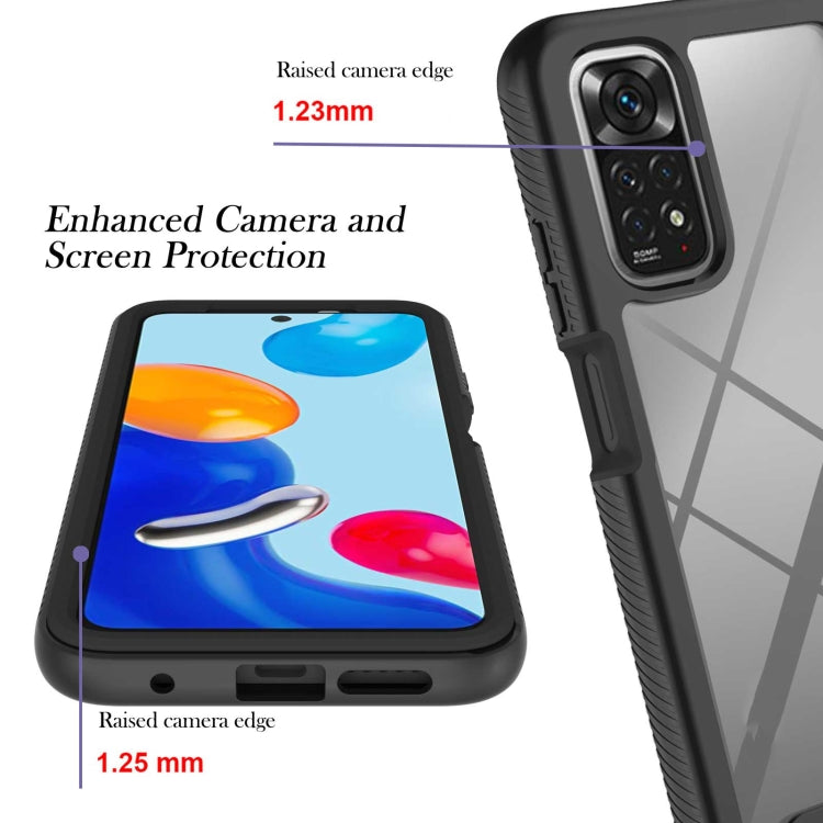 For Xiaomi Redmi Note 11S / Note 11 4G Foreign Starry Sky Solid Color Series PC + TPU Phone Case