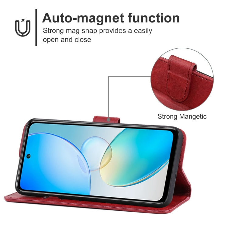 For Infinix Hot 12 Leather Phone Case