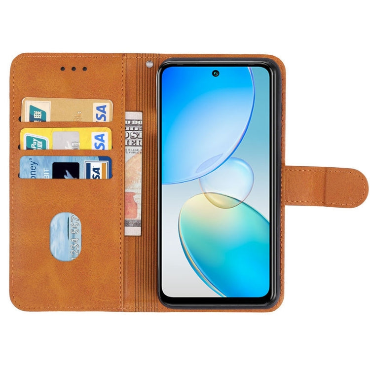 For Infinix Hot 12 Leather Phone Case