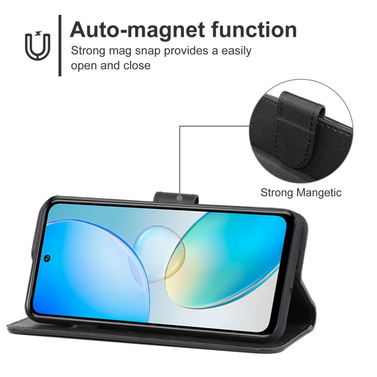For Infinix Hot 12 Leather Phone Case