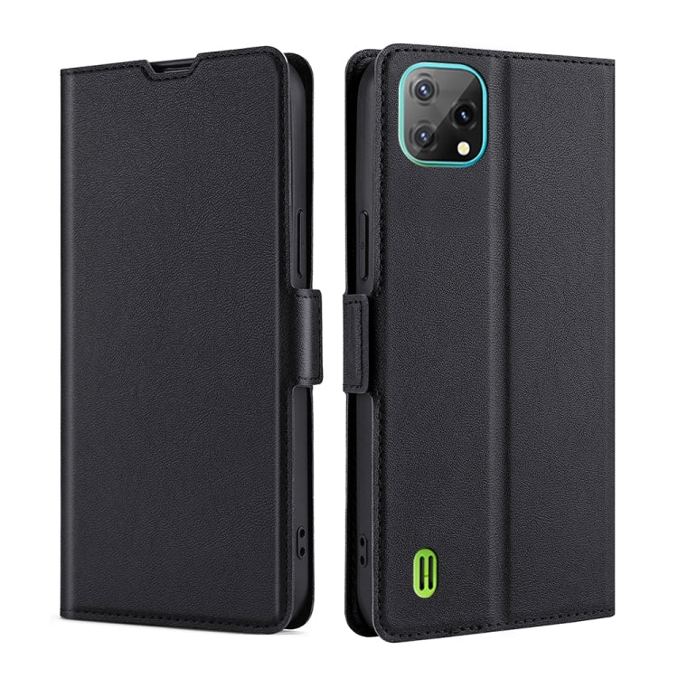 For Blackview A55 Ultra-thin Voltage Side Buckle PU + TPU Leather Phone Case