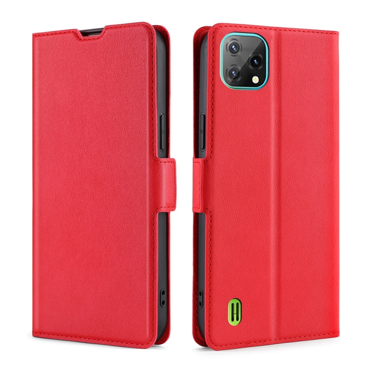 For Blackview A55 Ultra-thin Voltage Side Buckle PU + TPU Leather Phone Case