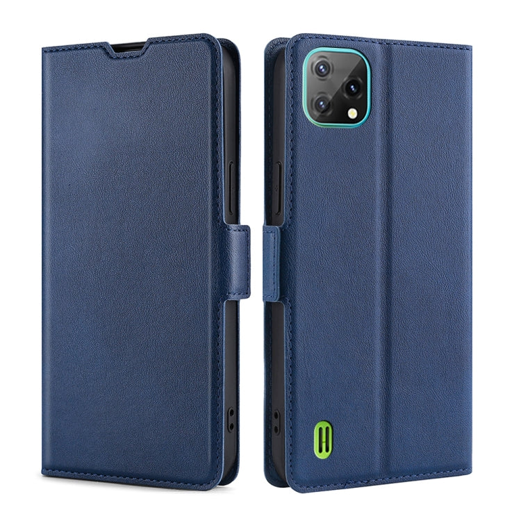For Blackview A55 Ultra-thin Voltage Side Buckle PU + TPU Leather Phone Case