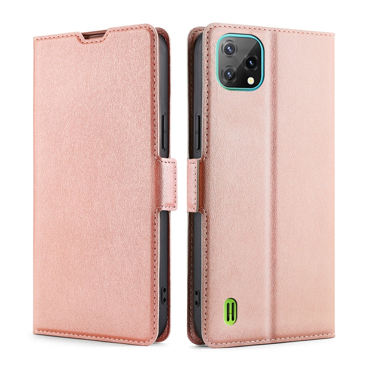 For Blackview A55 Ultra-thin Voltage Side Buckle PU + TPU Leather Phone Case
