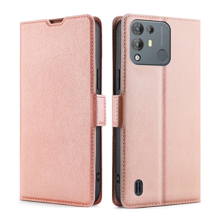For Blackview A55 Pro Ultra-thin Voltage Side Buckle PU + TPU Leather Phone Case