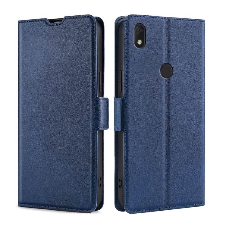 For Alcatel Axel / Lumos Ultra-thin Voltage Side Buckle PU + TPU Leather Phone Case