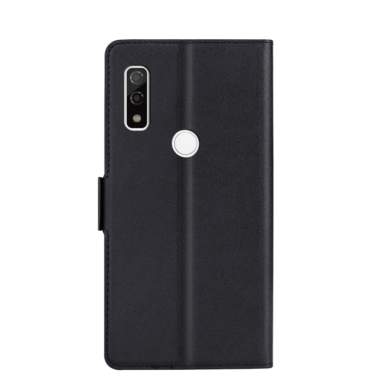 For Fujitsu Arrows WE F-51B Ultra-thin Voltage Side Buckle PU + TPU Leather Phone Case