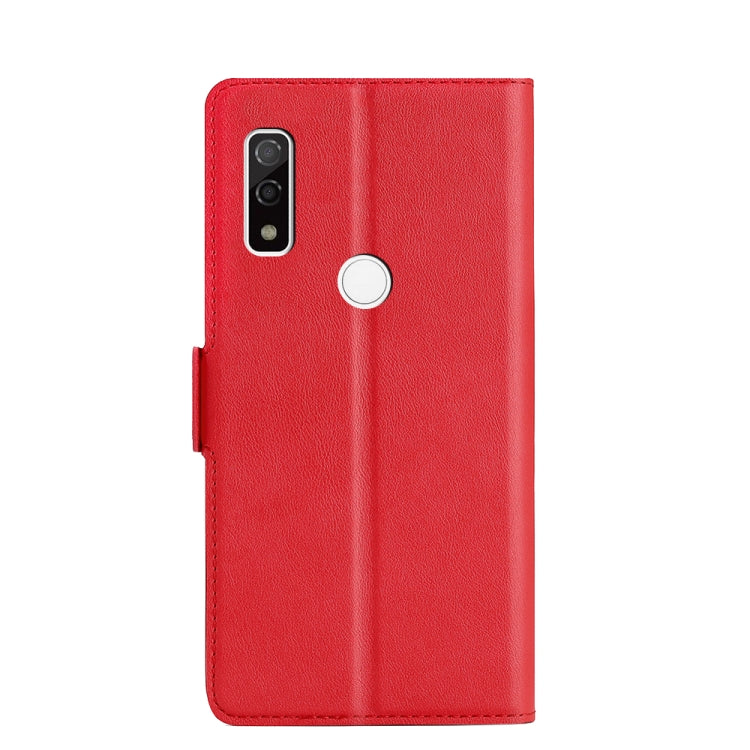 For Fujitsu Arrows WE F-51B Ultra-thin Voltage Side Buckle PU + TPU Leather Phone Case