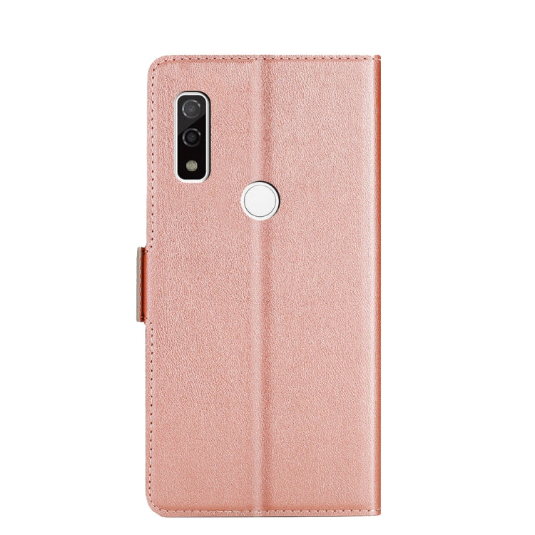 For Fujitsu Arrows WE F-51B Ultra-thin Voltage Side Buckle PU + TPU Leather Phone Case