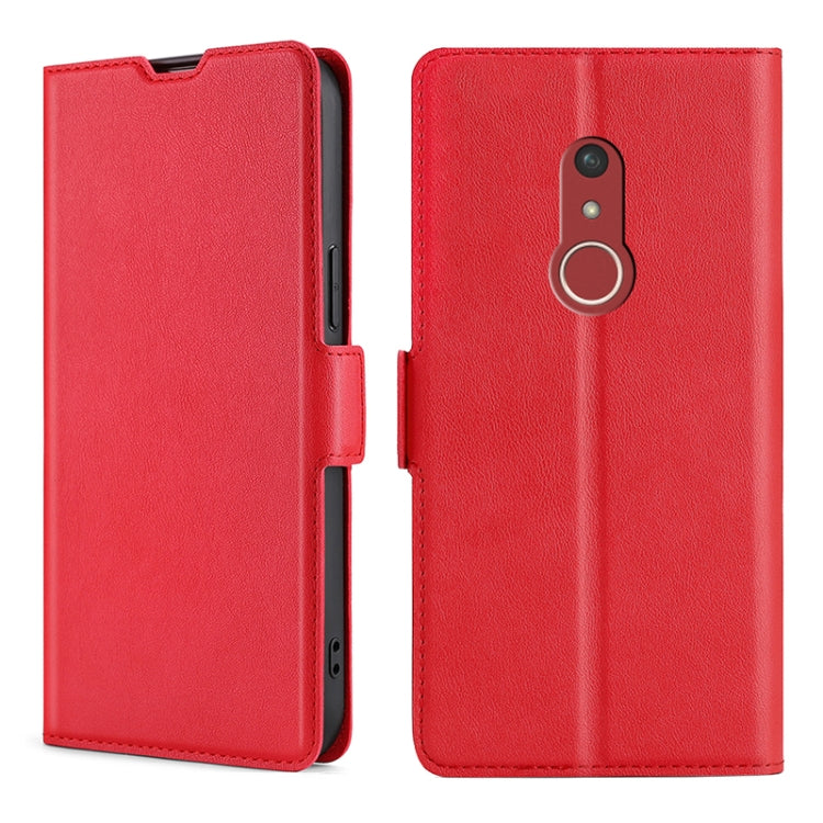 For Fujitsu Arrows Be4 Plus F-41B Ultra-thin Voltage Side Buckle PU + TPU Leather Phone Case