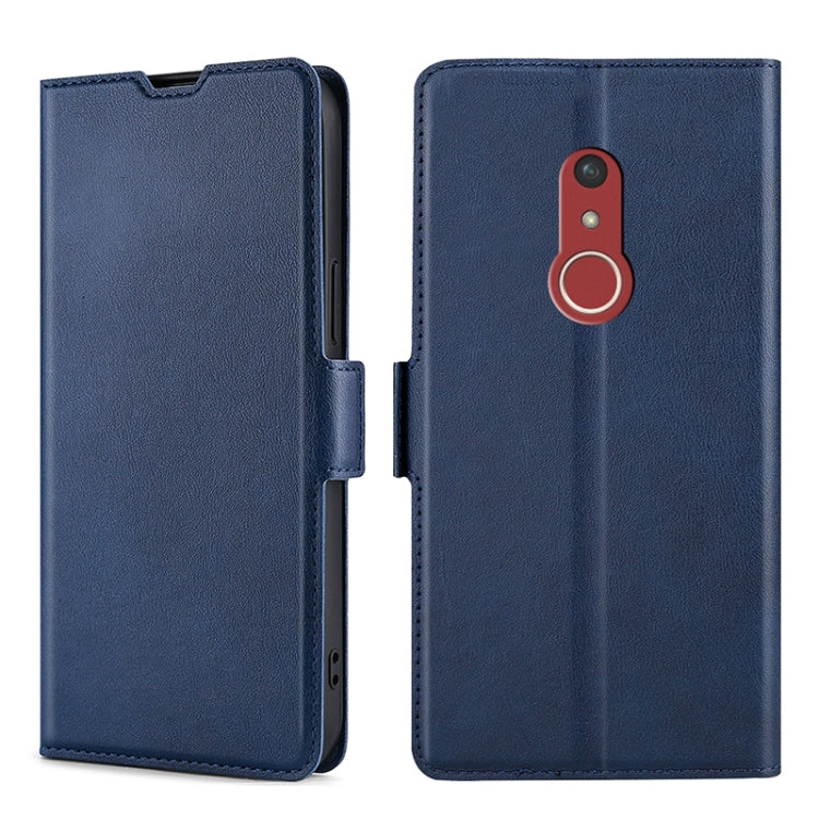 For Fujitsu Arrows Be4 Plus F-41B Ultra-thin Voltage Side Buckle PU + TPU Leather Phone Case