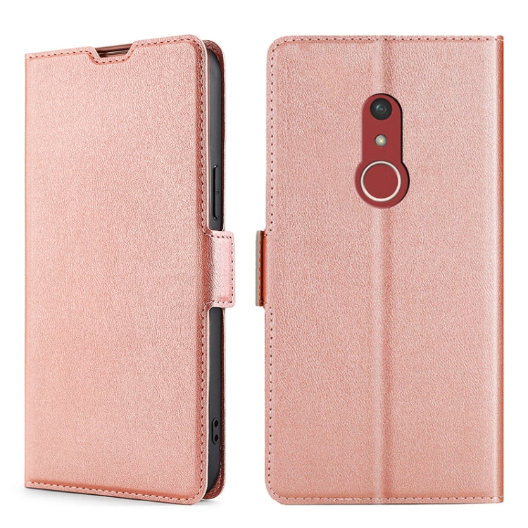For Fujitsu Arrows Be4 Plus F-41B Ultra-thin Voltage Side Buckle PU + TPU Leather Phone Case