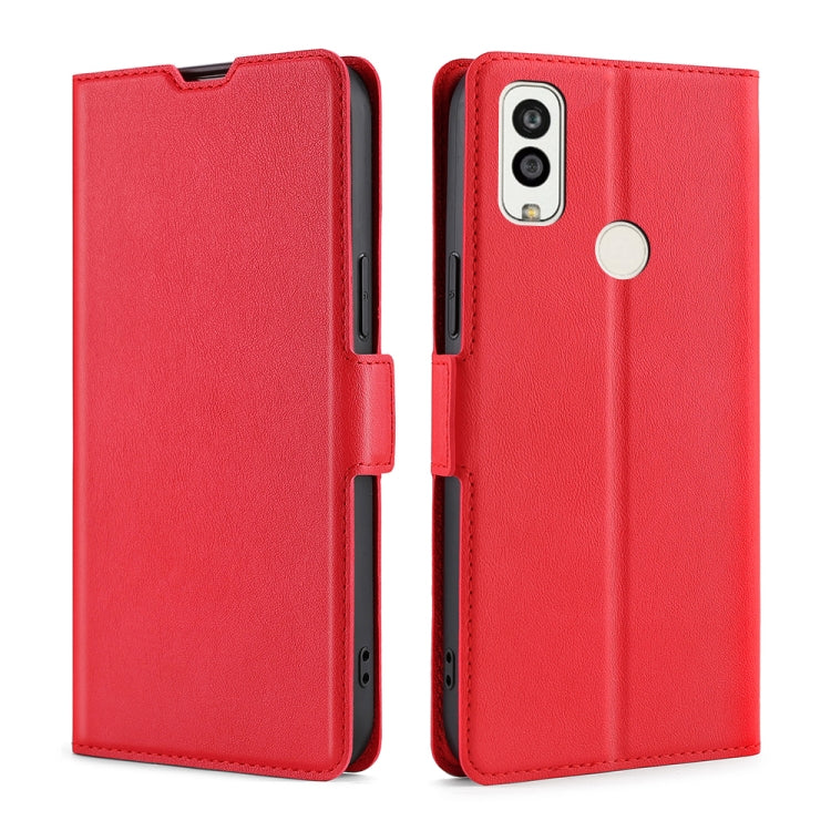 For Kyocera Android One S9 / Digno Sanga Edition Ultra-thin Voltage Side Buckle PU + TPU Leather Phone Case