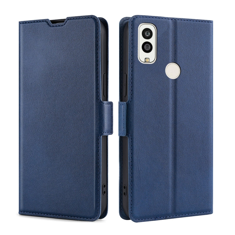 For Kyocera Android One S9 / Digno Sanga Edition Ultra-thin Voltage Side Buckle PU + TPU Leather Phone Case