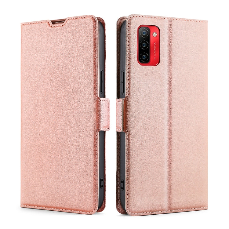 For Ulefone Note 12P Ultra-thin Voltage Side Buckle PU + TPU Leather Phone Case