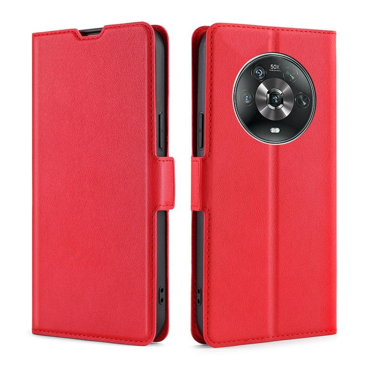 For Honor Magic4 Ultra-thin Voltage Side Buckle Flip Leather Case