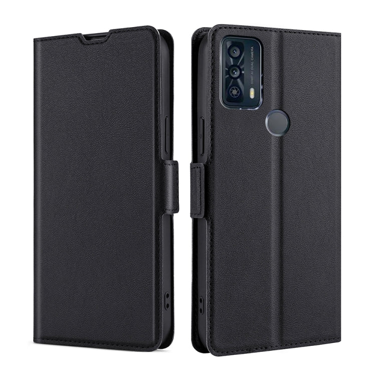 For TCL 20B 6159K Ultra-thin Voltage Side Buckle PU + TPU Leather Phone Case