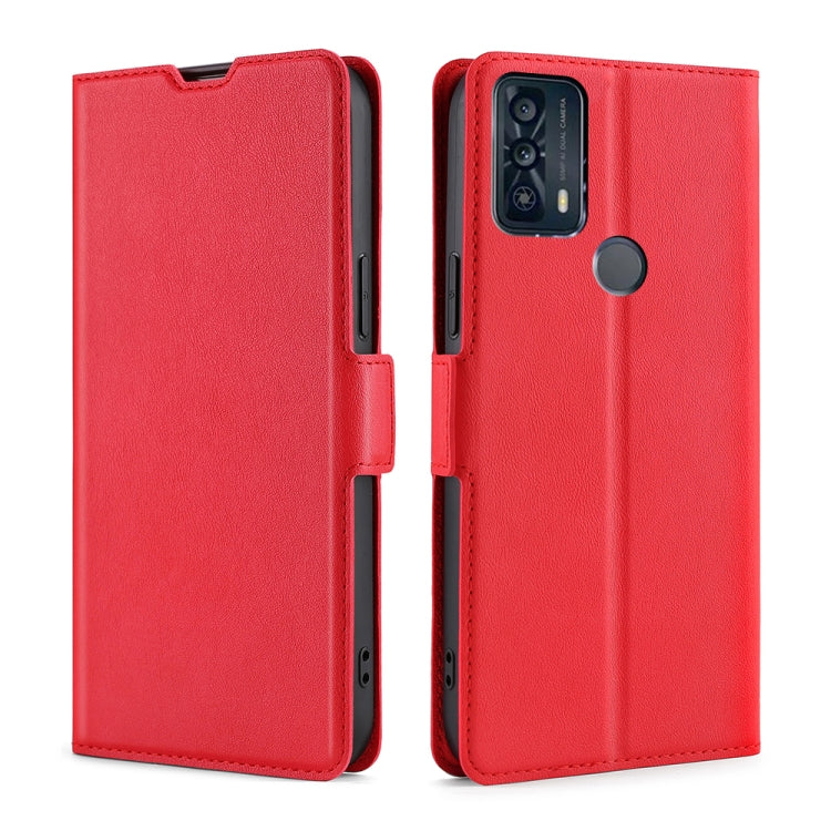 For TCL 20B 6159K Ultra-thin Voltage Side Buckle PU + TPU Leather Phone Case