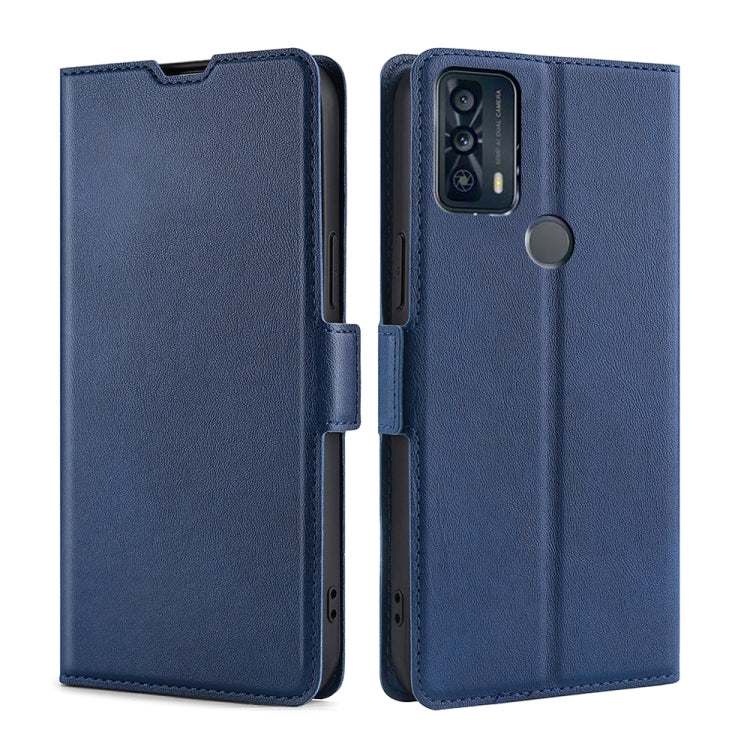 For TCL 20B 6159K Ultra-thin Voltage Side Buckle PU + TPU Leather Phone Case