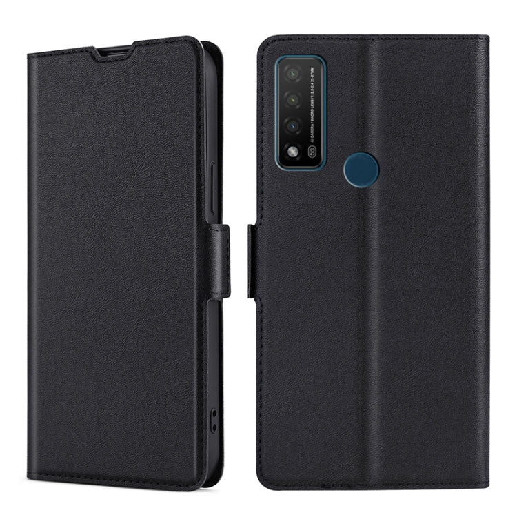 For TCL Bremen 5G / 20AX 5G / 20R 5G Ultra-thin Voltage Side Buckle PU + TPU Leather Phone Case