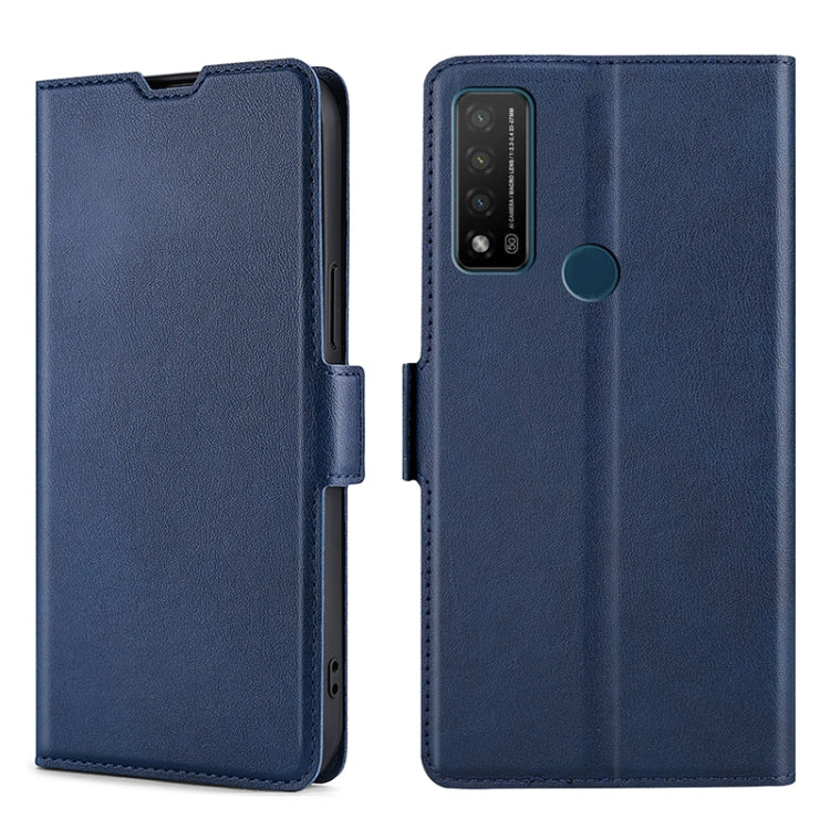 For TCL Bremen 5G / 20AX 5G / 20R 5G Ultra-thin Voltage Side Buckle PU + TPU Leather Phone Case