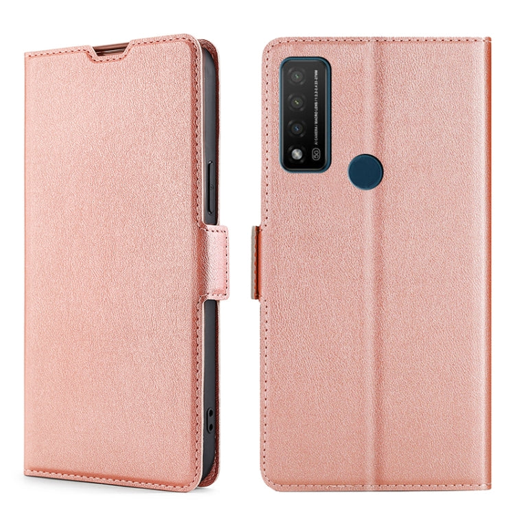 For TCL Bremen 5G / 20AX 5G / 20R 5G Ultra-thin Voltage Side Buckle PU + TPU Leather Phone Case