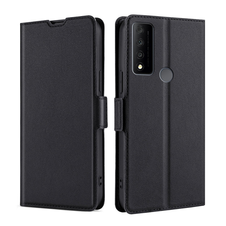 For TCL 30 V 5G T781S Ultra-thin Voltage Side Buckle PU + TPU Leather Phone Case