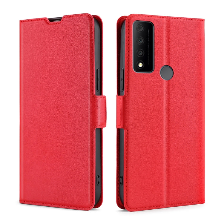 For TCL 30 V 5G T781S Ultra-thin Voltage Side Buckle PU + TPU Leather Phone Case