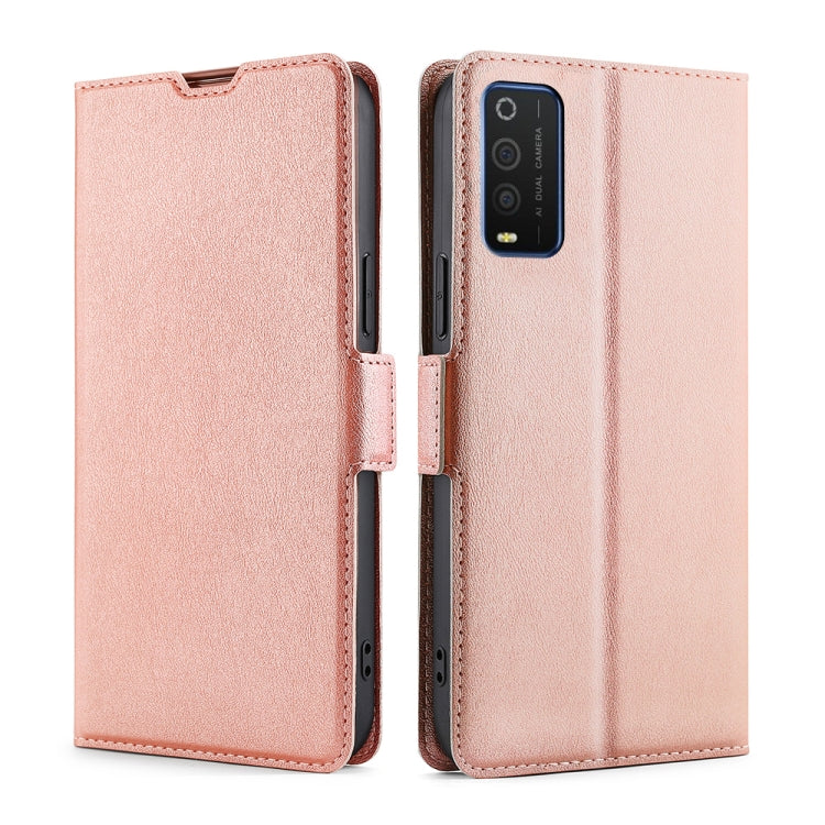 For TCL 205 Ultra-thin Voltage Side Buckle PU + TPU Leather Phone Case