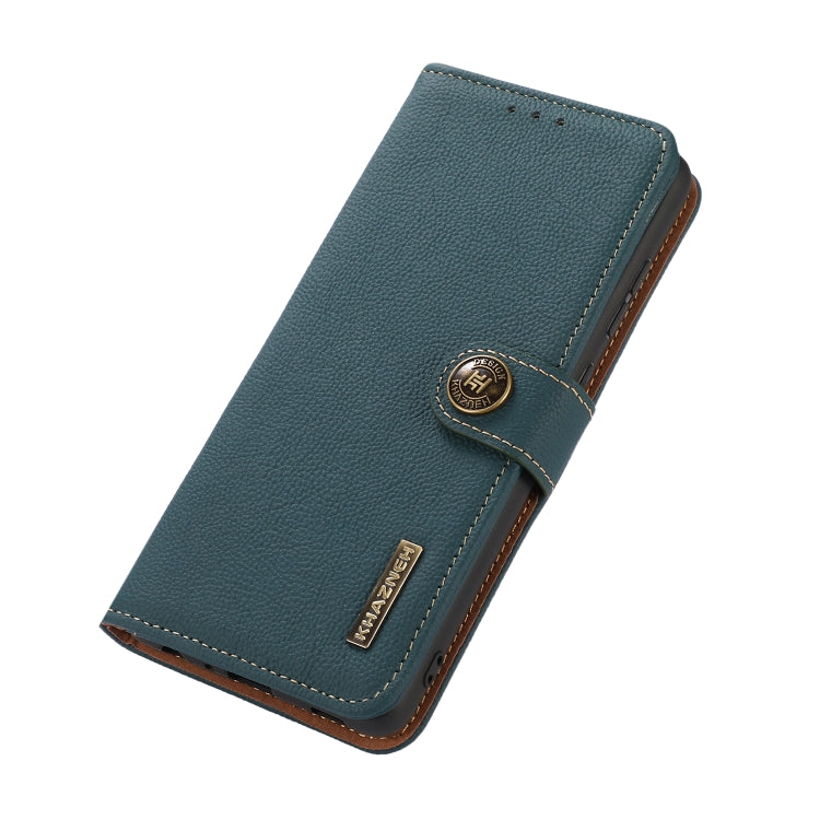 For OPPO Find X5 KHAZNEH Custer Genuine Leather RFID Phone Case