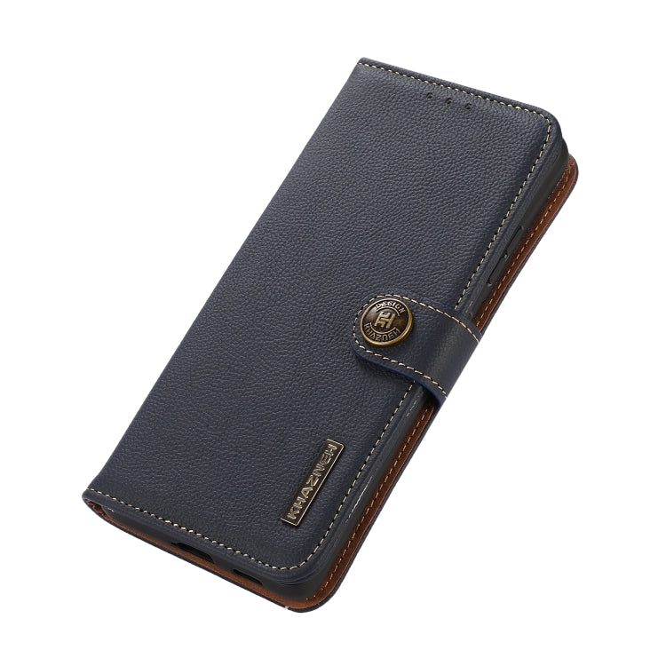 For OPPO Reno7 4G Global/F21 Pro 4G KHAZNEH Custer Genuine Leather RFID Phone Case