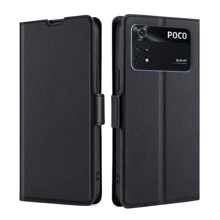 For Xiaomi Poco M4 Pro Ultra-thin Voltage Side Buckle Flip Leather Case