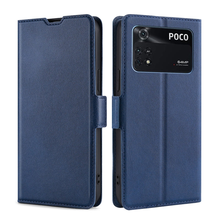 For Xiaomi Poco M4 Pro Ultra-thin Voltage Side Buckle Flip Leather Case