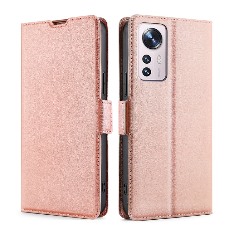 For Xiaomi 12 Pro Ultra-thin Voltage Side Buckle Flip Leather Case