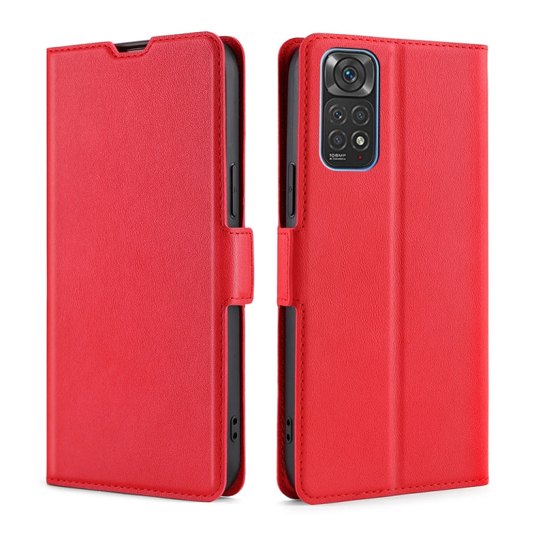 For Xiaomi Redmi Note 11 Global / Note 11S Ultra-thin Voltage Side Buckle Flip Leather Case