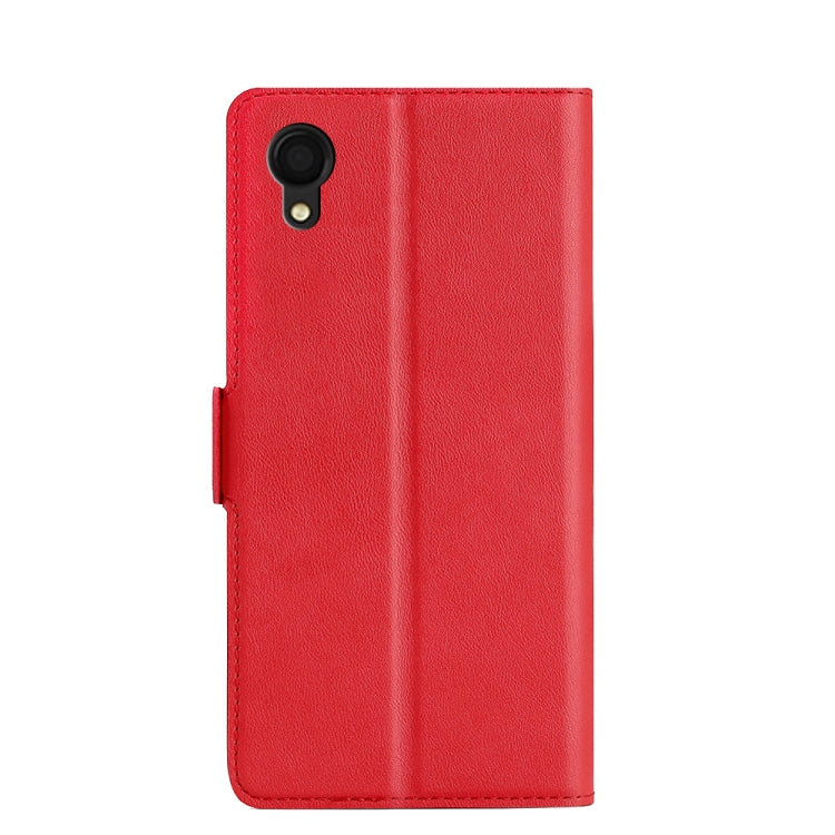 For Samsung Galaxy A22 5G JP Ver. Ultra-thin Voltage Side Buckle Flip Leather Case