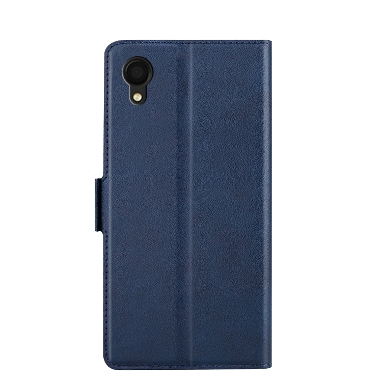 For Samsung Galaxy A22 5G JP Ver. Ultra-thin Voltage Side Buckle Flip Leather Case