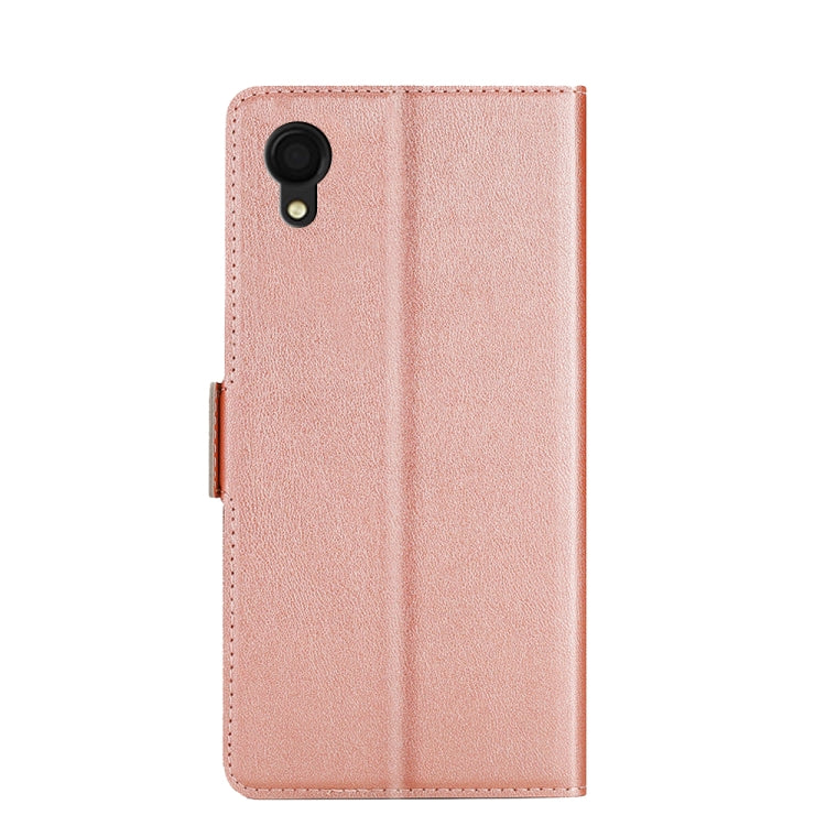 For Samsung Galaxy A22 5G JP Ver. Ultra-thin Voltage Side Buckle Flip Leather Case
