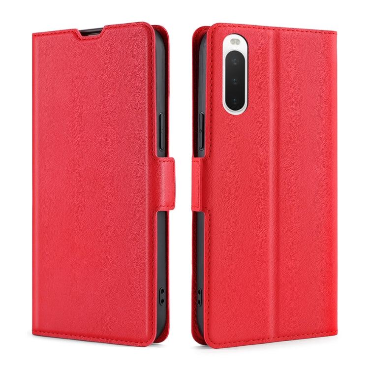 For Sony Xperia 10 IV Ultra-thin Voltage Side Buckle Flip Leather Case