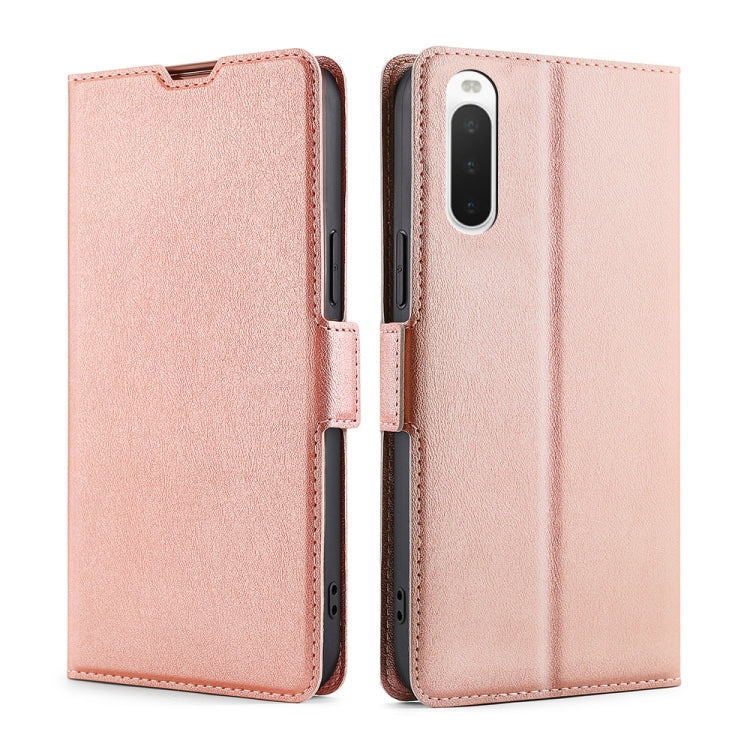 For Sony Xperia 10 IV Ultra-thin Voltage Side Buckle Flip Leather Case