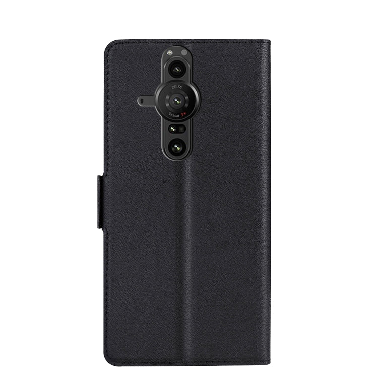 For Sony Xperia Pro-I Ultra-thin Voltage Side Buckle Flip Leather Case