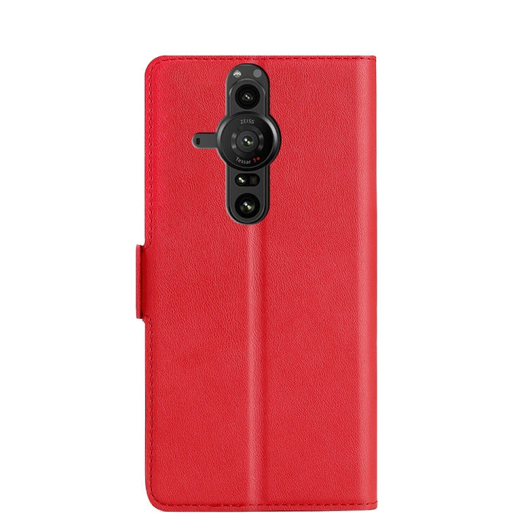 For Sony Xperia Pro-I Ultra-thin Voltage Side Buckle Flip Leather Case