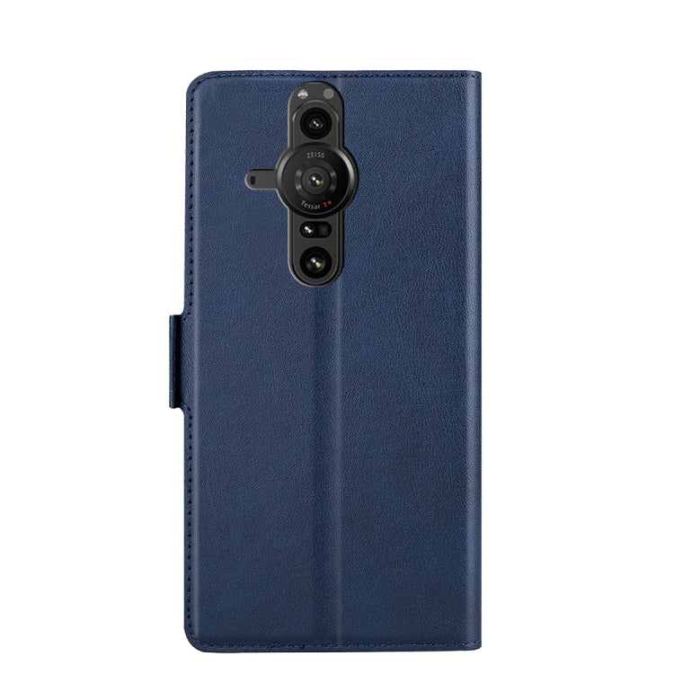 For Sony Xperia Pro-I Ultra-thin Voltage Side Buckle Flip Leather Case