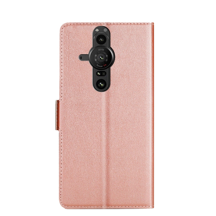 For Sony Xperia Pro-I Ultra-thin Voltage Side Buckle Flip Leather Case