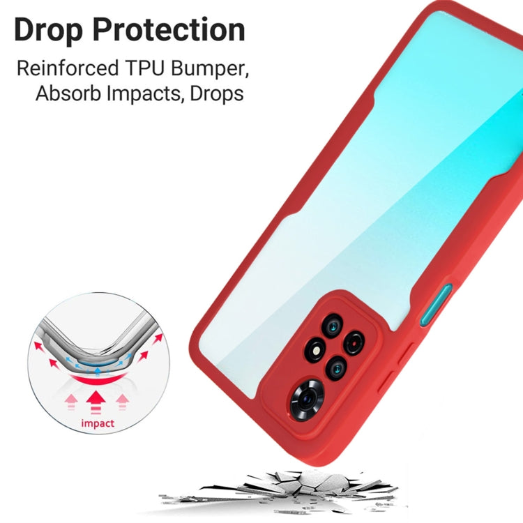 For Xiaomi Redmi Note 11 Acrylic + TPU 360 Degrees Full Coverage Phone Case