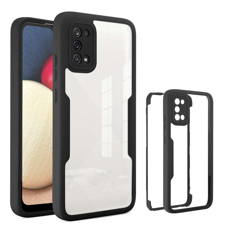 For Samsung Galaxy A02s Acrylic + TPU 360 Degrees Full Coverage Phone Case